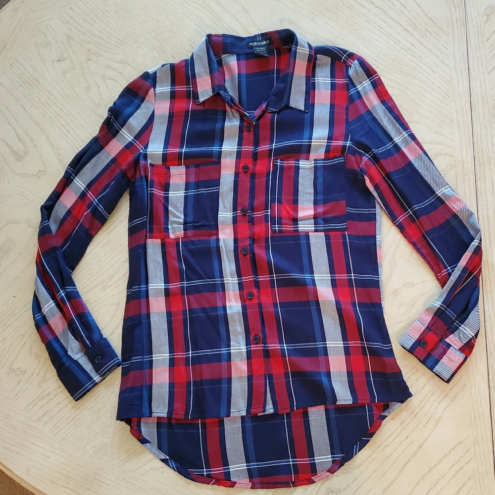 🆕️  plaid button down shirt